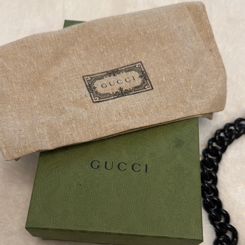 Gucci Black Gg Chain / Belt